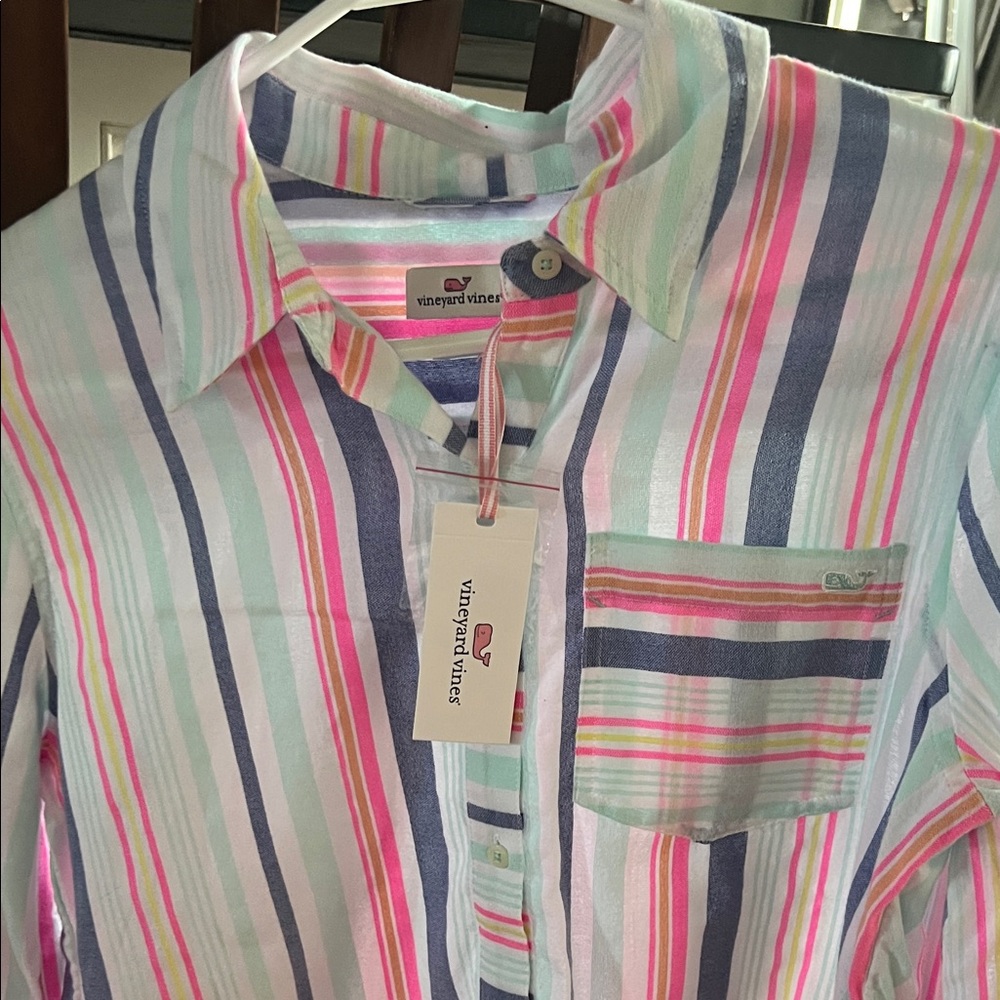 Vineyard Vines Multicolor Striped Button Down Shirt